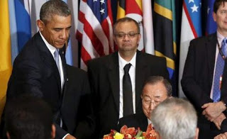 Το βλέμμα που σκοτώνει: Οταν ο Πούτιν συνάντησε τον Ομπάμα στον ΟΗΕ - Φωτογραφία 1