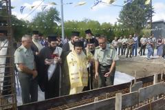 Θεμελίωση Ναού του Αγίου Παϊσίου σε στρατόπεδο της Λάρισας
