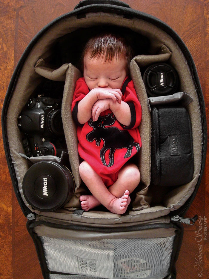 Μωρά φωτογραφίζονται να κοιμούνται μέσα σε τσάντες φωτογραφικών μηχανών! [photos] - Φωτογραφία 7