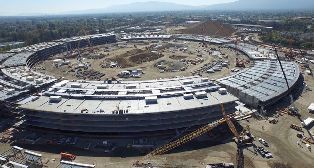 Νέες εικόνες από το εργοτάξιο της νέας πανεπιστημιούπολης της Apple - Φωτογραφία 1