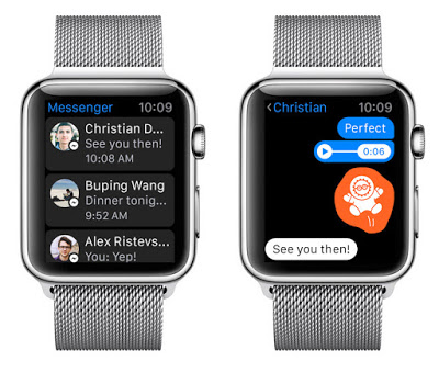 Ο Messenger του Facebook τώρα και στο Apple Watch - Φωτογραφία 1