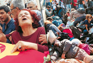 ΤΟΥΡΚΙΑ: Οργή κατά του Ερντογάν στις κηδείες των θυμάτων της επίθεσης στην Αγκυρα - Φωτογραφία 1