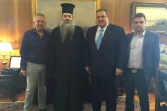 Επίσκεψη του Μητροπολίτη Πειραιώς στον Υπουργό Εθνικής Αμύνης