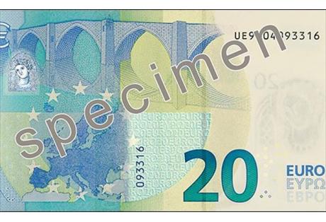 Πότε θα κυκλοφορήσει το νέο χαρτονόμισμα των 20 ευρώ - Φωτογραφία 1