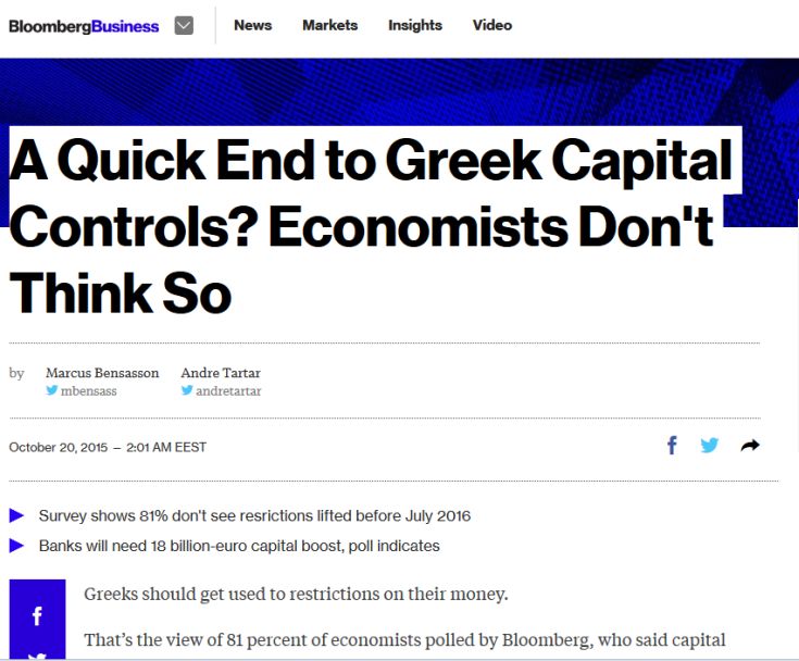 Θα αργήσουν να φύγουν τα Capital Controls λένε οι οικονομολόγοι - Φωτογραφία 3