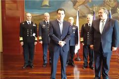 Απονομή Διαμνημόνευσης Αστέρα Αξίας και Τιμής στον Υπουργό Άμυνας της Κύπρου Χ. Φωκαϊδη