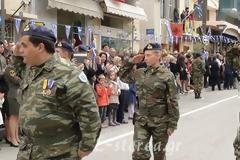 Φωτό από τη στρατιωτική παρέλαση στη Θήβα