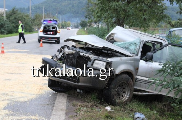 ΤΡΙΚΑΛΑ: ΣΟΒΑΡΟ ΤΡΟΧΑΙΟ - Ένας νεκρός και ένας  τραυματίας [photo+video] - Φωτογραφία 2