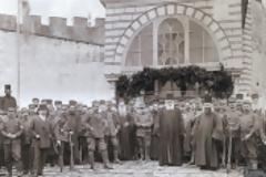 7402 - Φωτογραφίες των Ελληνικών Στρατευμάτων εντός του Αγίου Όρους, τις πρώτες ημέρες μετά την Απελευθέρωση (Νοέμβριος 1912)