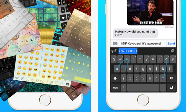 iGIF - Swipe, Live Photo & GIF Keyboard ...AppStore free today - Φωτογραφία 1