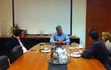 Συνάντηση γνωριμίας του Δημάρχου Αμαρουσίου και Προέδρου της Κ.Ε.Δ.Ε Γ. Πατούλη, με τη νέα Πρόεδρο του Ι.Γ.Ε Α. Γιάμτση