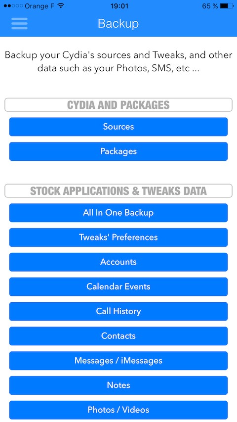 BackupAZ 2 : Cydia tweak new v1.0 ($2.99)  ....και ξεχάστε το iTunes για τα αντίγραφα σας - Φωτογραφία 2