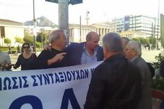 Στην πορεία ο Γιάννης Μιχελογιαννάκης