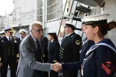 Επίσκεψη ΑΝΥΕΘΑ Δημήτρη Βίτσα στο Ναύσταθμο Σαλαμίνας