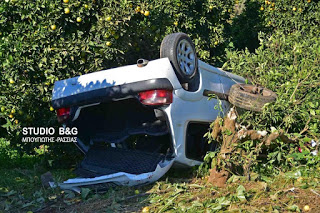 Τροχαίο ατύχημα στην περιφερειακή οδό του Άργους - Φωτογραφία 1