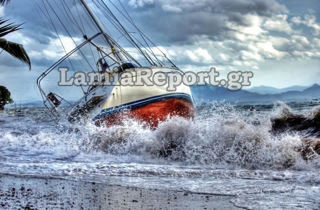 Ράχες: Έβγαλε σκάφη στη στεριά ο νοτιάς [photo+video] - Φωτογραφία 7