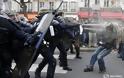 Ξύλο, χημικά και συλλήψεις νωρίτερα στο κέντρο του Παρισιού [photos]
