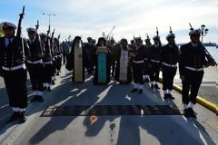 Υποδοχή Τιμίας Χειρός Μ. Βασιλείου στο Ναυσταθμο Σαλαμίνας