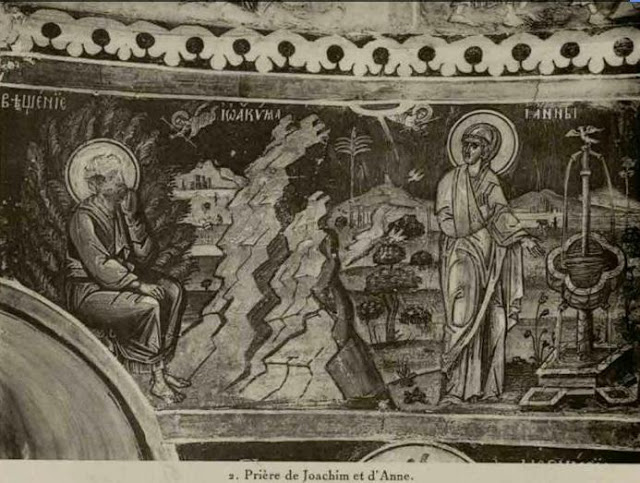 7527 - Η μνημειακή ζωγραφική της Μολυβοκκλησιάς (Ιερό Χιλιανδαρινό Κελλί Κοίμησης της Θεοτόκου) φωτογραφημένη, στις αρχές του 20ου αιώνα, από τον Millet Gabriel - Φωτογραφία 13