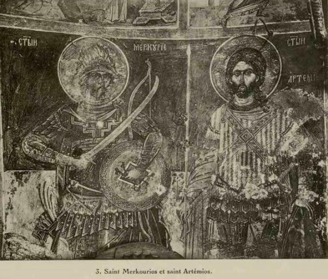 7527 - Η μνημειακή ζωγραφική της Μολυβοκκλησιάς (Ιερό Χιλιανδαρινό Κελλί Κοίμησης της Θεοτόκου) φωτογραφημένη, στις αρχές του 20ου αιώνα, από τον Millet Gabriel - Φωτογραφία 18