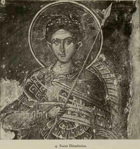7527 - Η μνημειακή ζωγραφική της Μολυβοκκλησιάς (Ιερό Χιλιανδαρινό Κελλί Κοίμησης της Θεοτόκου) φωτογραφημένη, στις αρχές του 20ου αιώνα, από τον Millet Gabriel - Φωτογραφία 19