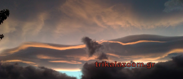 Πρωτοφανείς σύννεφα στα Τρίκαλα. Θυμίζει την Αποκάλυψη του Ιωάννη [photos] - Φωτογραφία 2