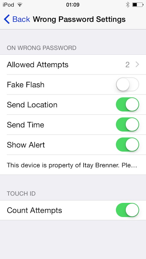 iCaughtU Pro (iOS 9) : Cydia tweak new ...δείτε ποιος πείραξε το iphone σας - Φωτογραφία 3