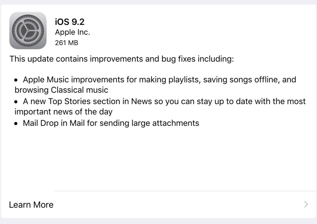 H Apple κυκλοφόρησε την επίσημη έκδοση του iOS 9.2 - Φωτογραφία 2