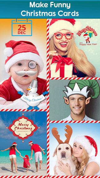 Funny Christmas Cards Maker : AppStore new free - Φωτογραφία 3