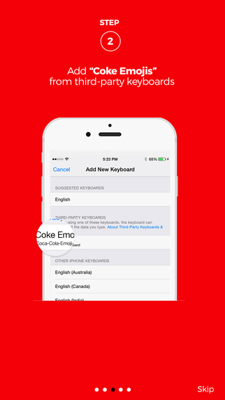 Coca-Cola Emoji Keyboard :AppStore free new - Φωτογραφία 5