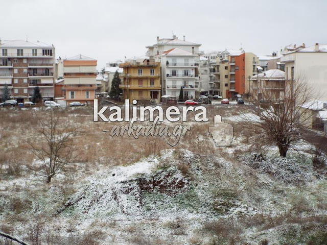 Δείτε εικόνες από τη χιονισμένη Τρίπολη - Φωτογραφία 2