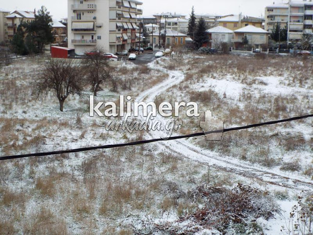 Δείτε εικόνες από τη χιονισμένη Τρίπολη - Φωτογραφία 4