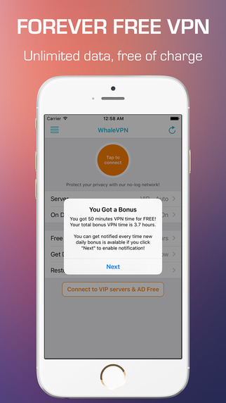 WhaleVPN : AppStore free today - Φωτογραφία 3