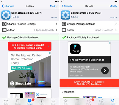 Νέα ενημέρωση του Cydia από τον Saurik για το ios 9.2 - Φωτογραφία 2