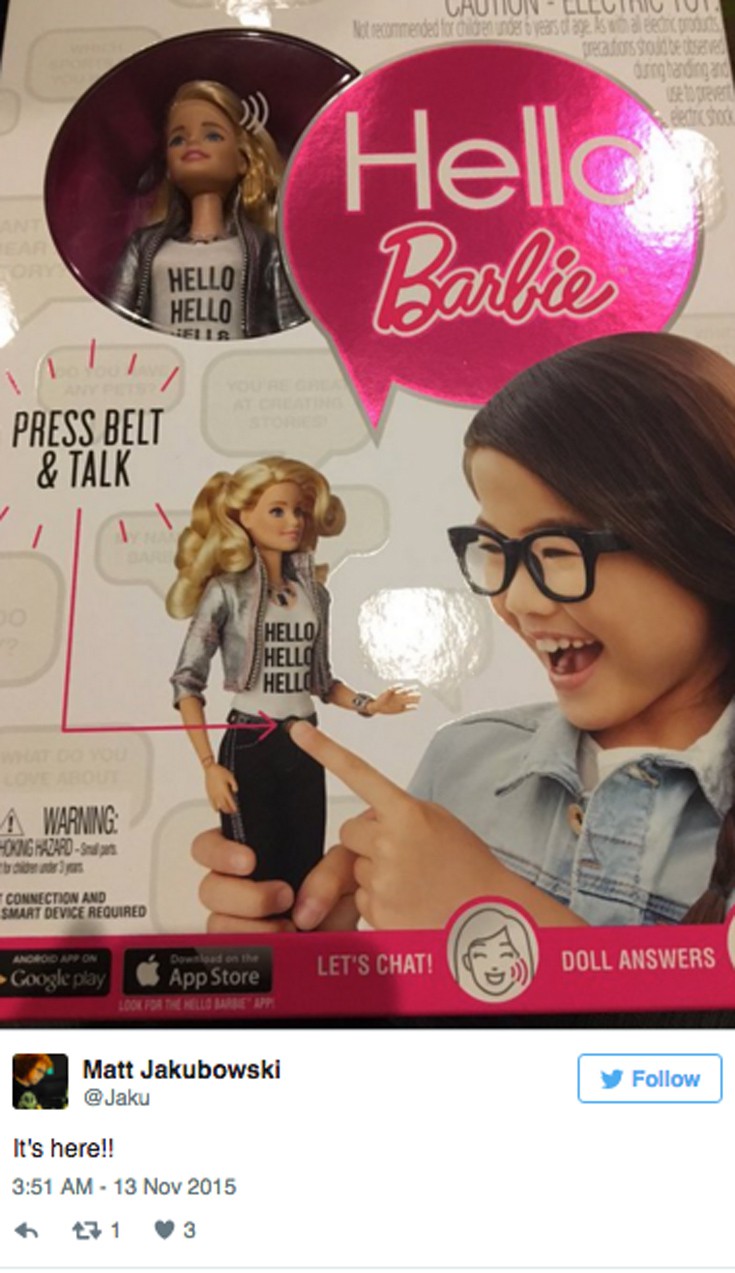 Πώς μπορούν να… χακάρουν την Barbie και να παρακολουθούν τα παιδιά - Φωτογραφία 2