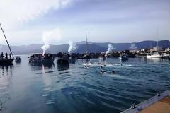 O σεβ. Mητροπολίτης Μαντίνειας και Κυνουρίας στην εορτή των Θεοφανείων στο Παράλιο Άστρος Κυνουρίας