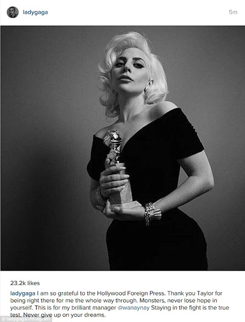 Η απίστευτη αντίδραση της Lady GaGa όταν έμαθε πως κέρδισε Χρυσή Σφαίρα... [photos] - Φωτογραφία 3