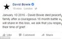 Συγκλονιστικό: Ο τραγικός επίλογος για τον David Bowie, ο τελευταίος δίσκος και ο προφητικός στίχος του... - Φωτογραφία 2