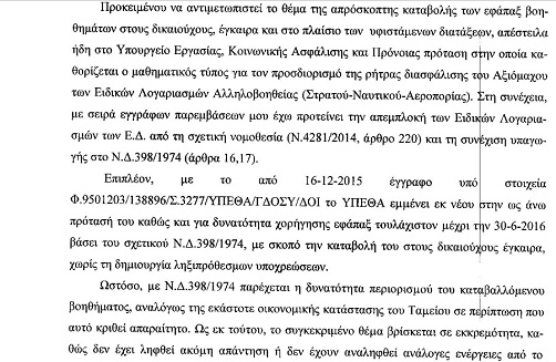 ΕΡΧΟΝΤΑΙ ΜΕΙΩΣΕΙΣ ΣΤΟ ΕΦΑΠΑΞ ΒΟΗΘΗΜΑ ΤΩΝ ΣΤΡΑΤΙΩΤΙΚΩΝ (ΑΠΑΝΤΗΣΗ ΤΟΥ ΥΠΕΘΑ ΣΤΟ ΔΕΛΤΙΟ ΤΥΠΟΥ ΤΗΣ ΕΝΩΣΗΣ ΣΤΡΑΤΙΩΤΙΚΩΝ ΗΠΕΙΡΟΥ) - Φωτογραφία 3