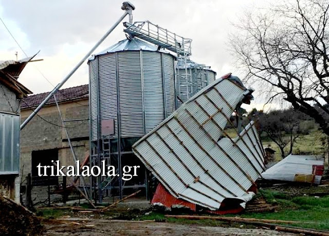 Τρίκαλα: Μεγάλες ζημιές από Ανεμοστρόβιλο σε κτηνοτροφική μονάδα - Φωτογραφία 6