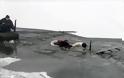Δραματική επιχείρηση διάσωσης: Έσπασε ο πάγος και βρέθηκαν στην παγωμένη λίμνη