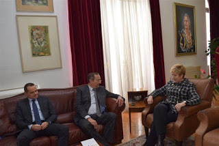 Συνάντηση της ΥΜΑΘ Μαρίας Κόλλια-Τσαρουχά με τον Πρέσβη της Γαλλίας κ. Christophe Chantepy - Φωτογραφία 1
