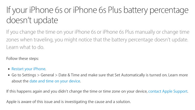 Η Apple παραδέχτηκε το σφάλμα της ενημέρωσης της μπαταρίας στα iPhone6S/iphone6S plus - Φωτογραφία 2