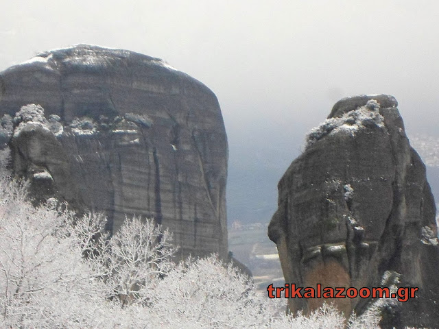 Στα λευκά ντύθηκαν τα Μετέωρα... [photo+video] - Φωτογραφία 2