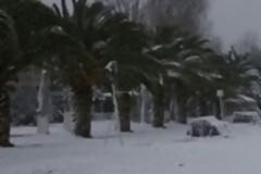 Στα λευκά ντύθηκε και η Χαλκιδική