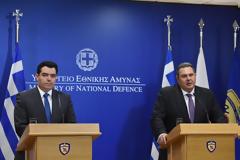 Δηλώσεις ΥΕΘΑ Πάνου Καμμένου και ΥΠΑΜ Κύπρου Χριστόφορου Φωκαίδη μετά την συνάντηση τους στο ΥΠΕΘΑ