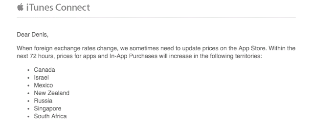 Η Apple αυξάνει τις τιμές των εφαρμογών σε ορισμένες χώρες - Φωτογραφία 2