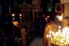 Τήν Τρίτη τελέσθηκε ἱερὰ Ἀγρυπνία στόν Μητροπολιτικὸ Ἱερὸ Ναὸ Ἁγίου Βασιλείου Τριπόλεως