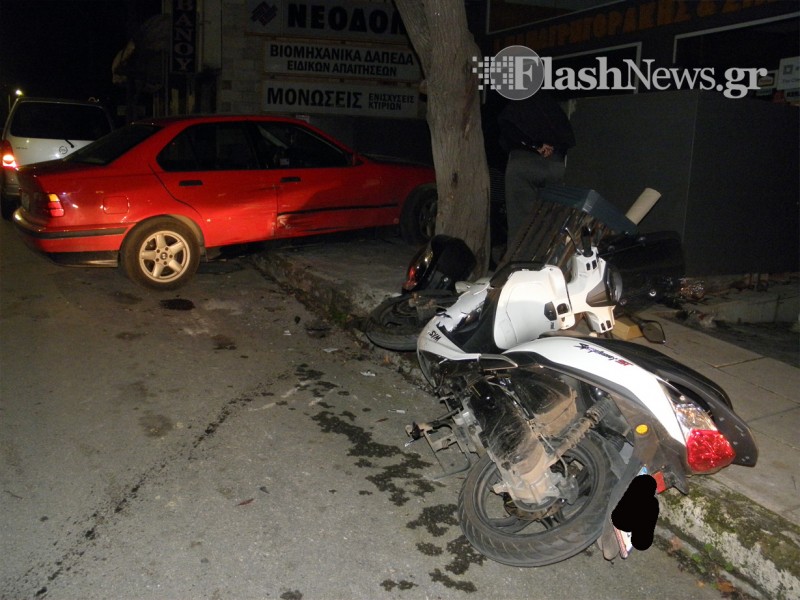 Τρελή πορεία αυτοκινήτου στο κέντρο των Χανίων [photos] - Φωτογραφία 3