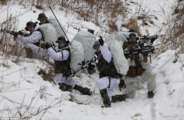 Σε ακραίο κρύο οι στρατιωτικές ασκήσεις των Αμερικανικών και Νοτιοκορεατικών πεζοναυτών (Εικόνες και βίντεο) - Φωτογραφία 11